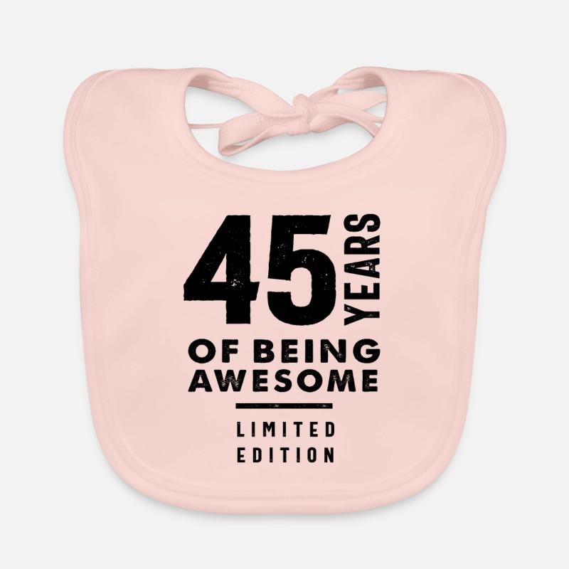 45 Year Old Gift | 45th Birthday Gift Ideas Organic Baby Bibs