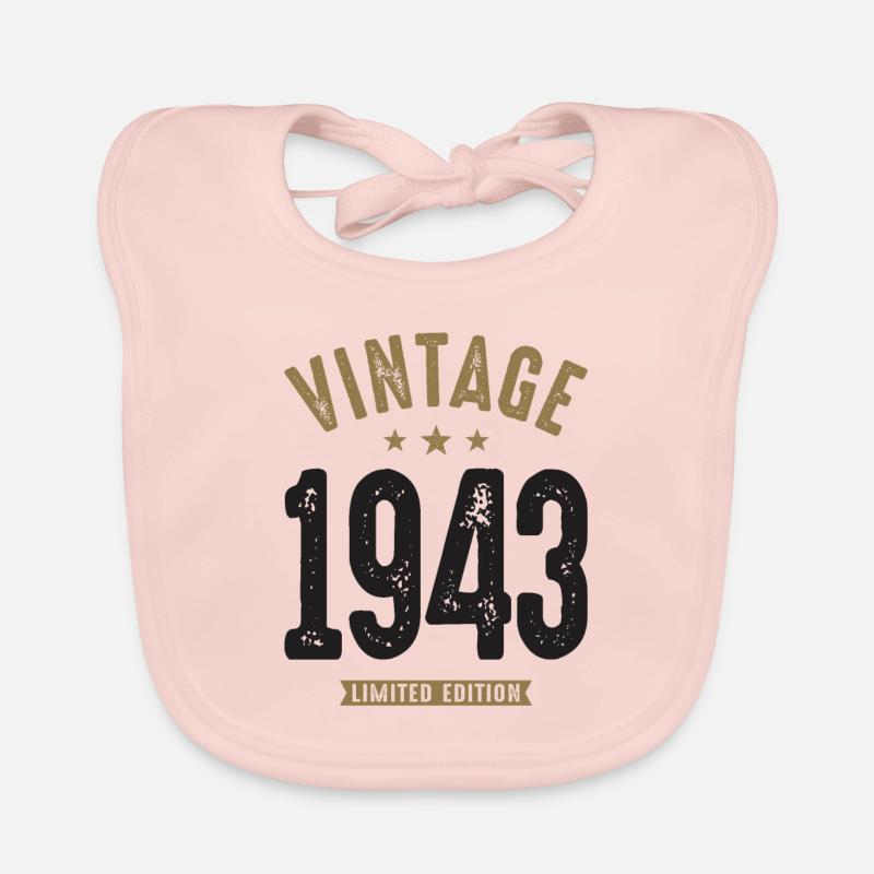 Millésime 1943 79e anniversaire Bavoir bio Bébé
