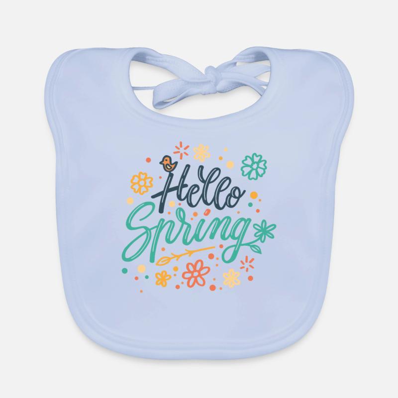 Hello Spring Bavoir bio Bébé