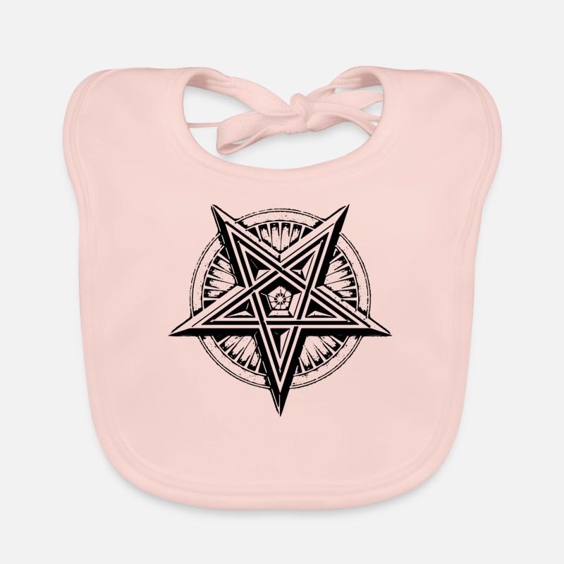 pentacle - Bavoir bio Bébé - rose