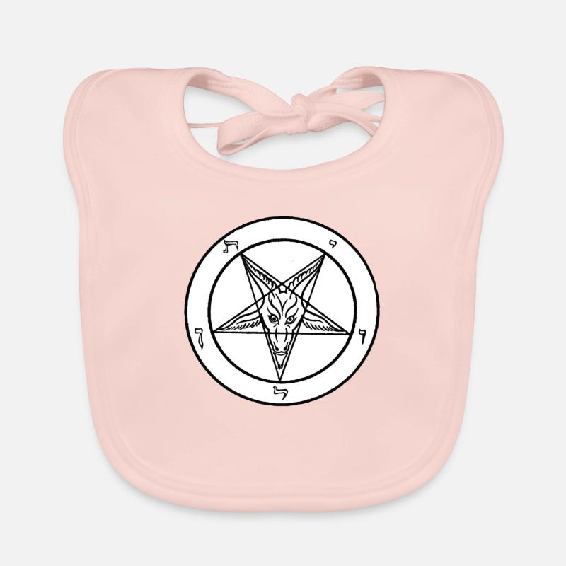 Baphomet-Logo Baby Bio-Lätzchen