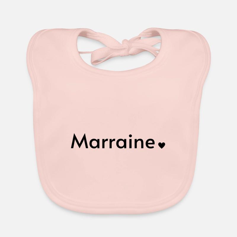 marraine - Bavoir bio Bébé - rose