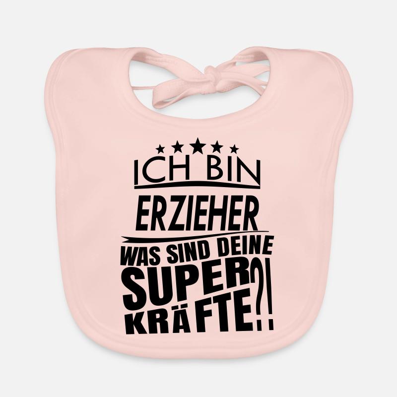 Ich bin ERZIEHER Baby Bio-Lätzchen