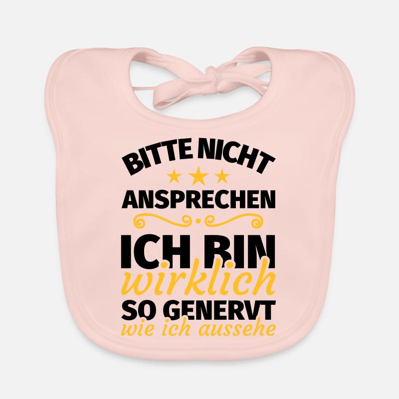 bitte nicht ansprechen ich bin wirklich so genervt Baby Bio-Lätzchen