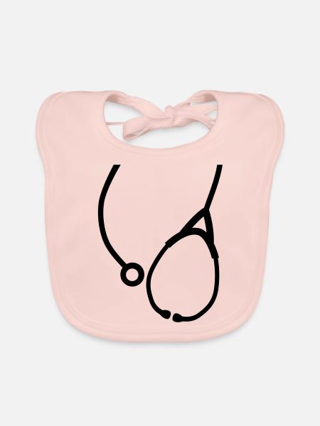 doktor__f1 - Baby Bio-Lätzchen - Rose