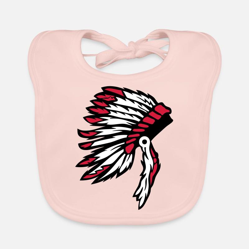 coiffure indienne chef indien Bavoir bio Bébé