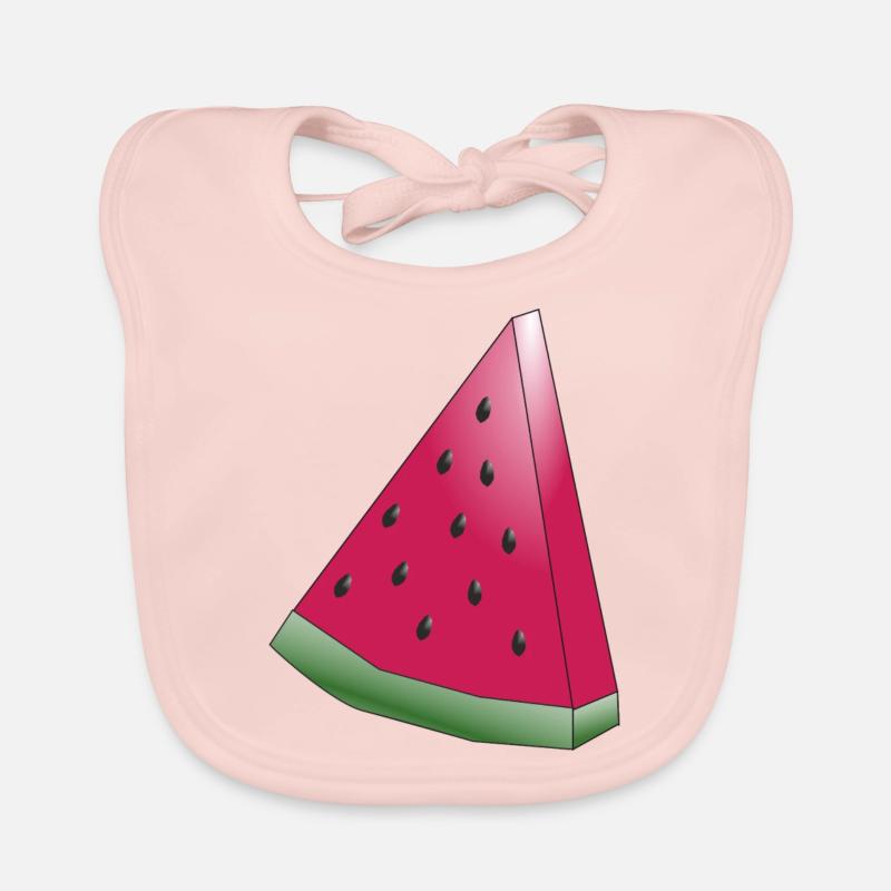 Melone - Baby Bio-Lätzchen - Rose