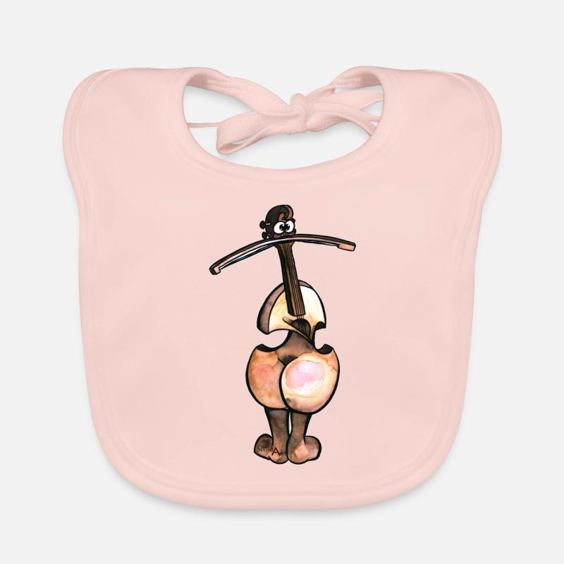 Butt violon sans écriture Bavoir bio Bébé