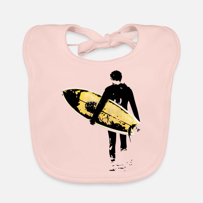 Surfeur Bavoir bio Bébé