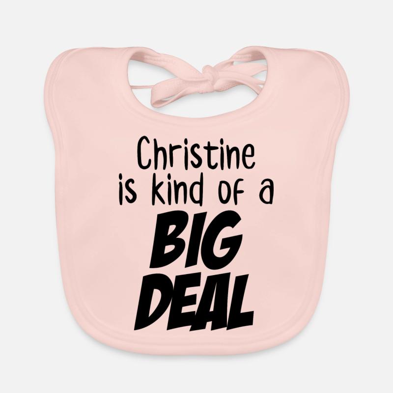 Christine est un peu une grosse affaire Bavoir bio Bébé