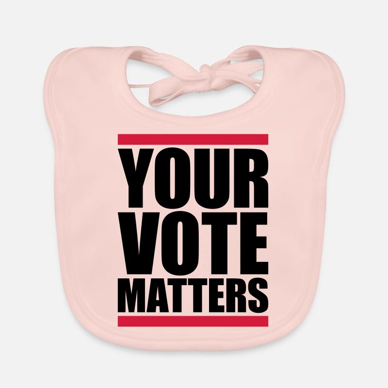 votre vote compte citation Bavoir bio Bébé