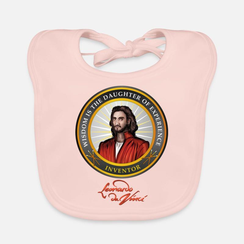 SCEAU DAVINCI INVENTOR - Bavoir bio Bébé - rose