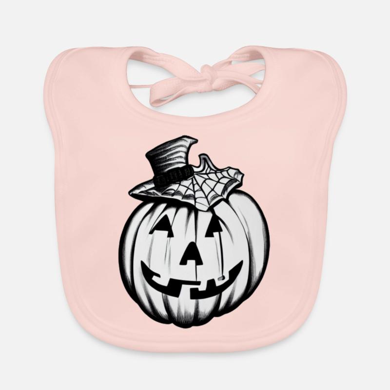 Halloween Spooky Pumpkin Lantern 9 Bavoir bio Bébé