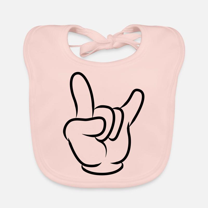 hand symbol Baby Bio-Lätzchen