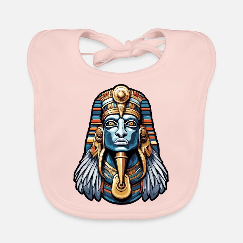 Egypt / Pharaoh / Mummies / Hieroglyphics / Sphinx Organic Baby Bibs