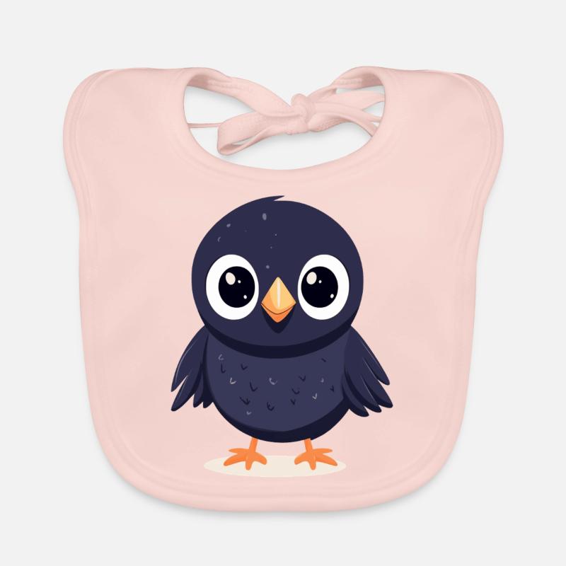 Petit corbeau Bavoir bio Bébé