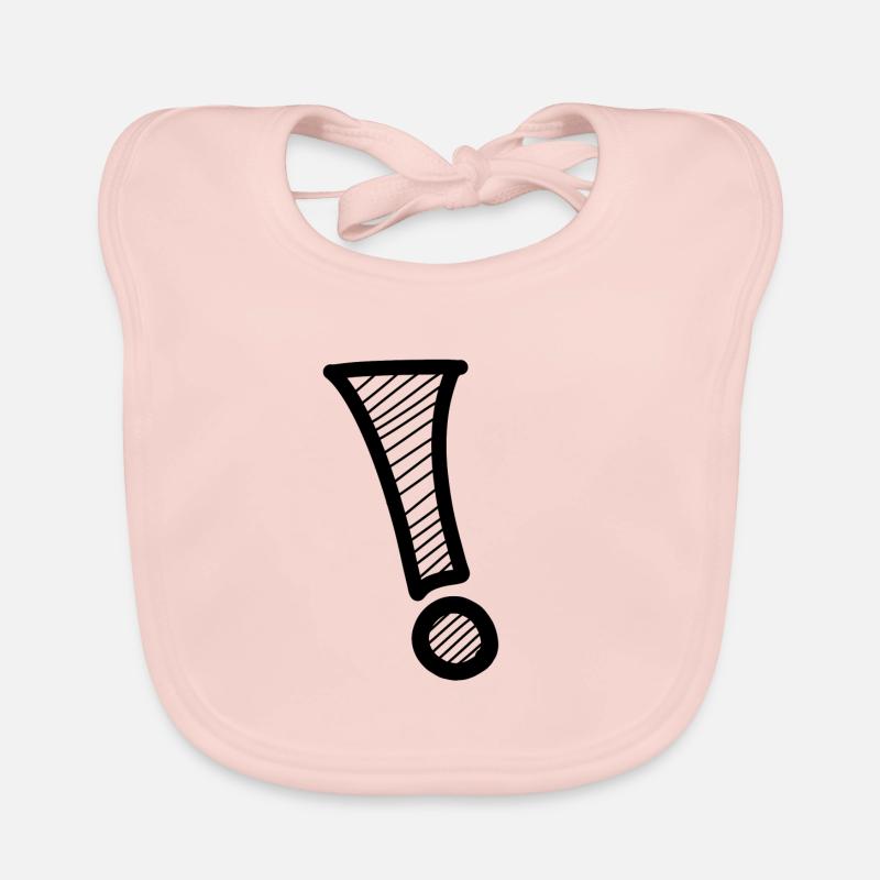 exclamation mark Organic Baby Bibs