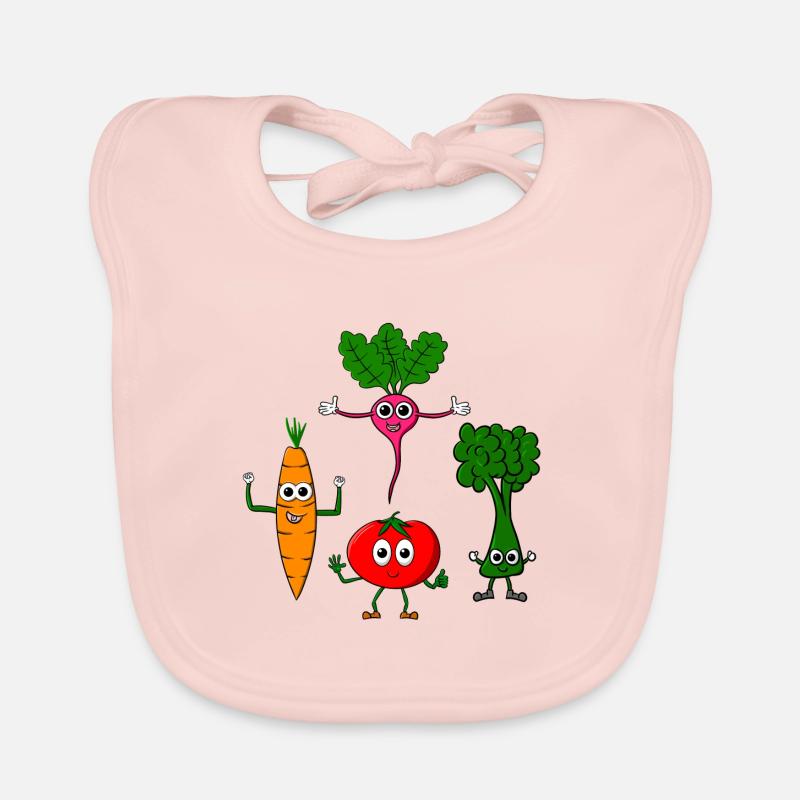 Various vegetables Organic Baby Bibs