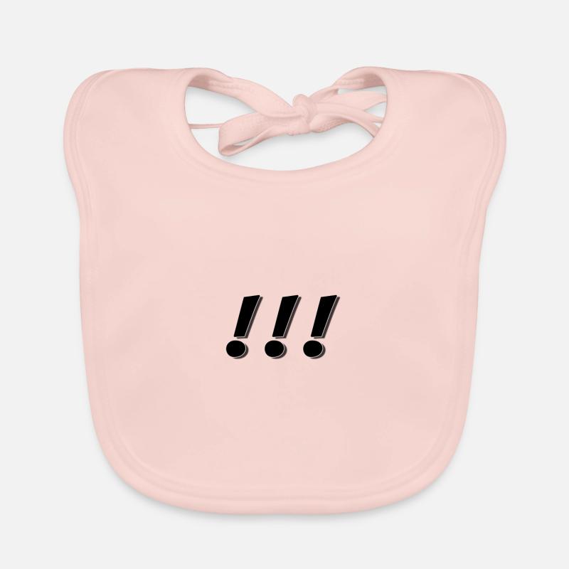 exclamation mark Organic Baby Bibs