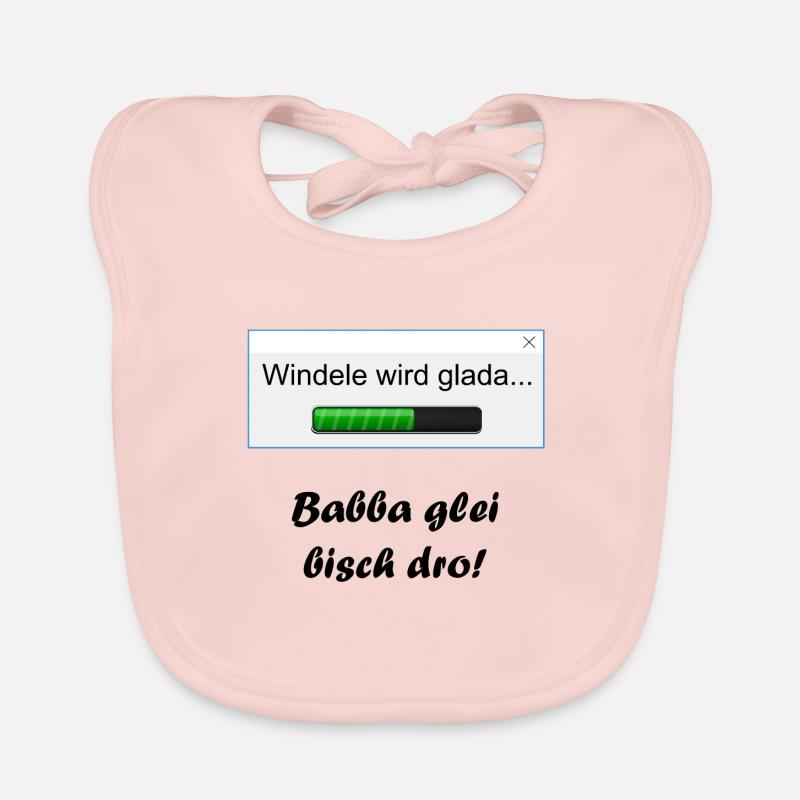 Windele wird glada... Baby Bio-Lätzchen