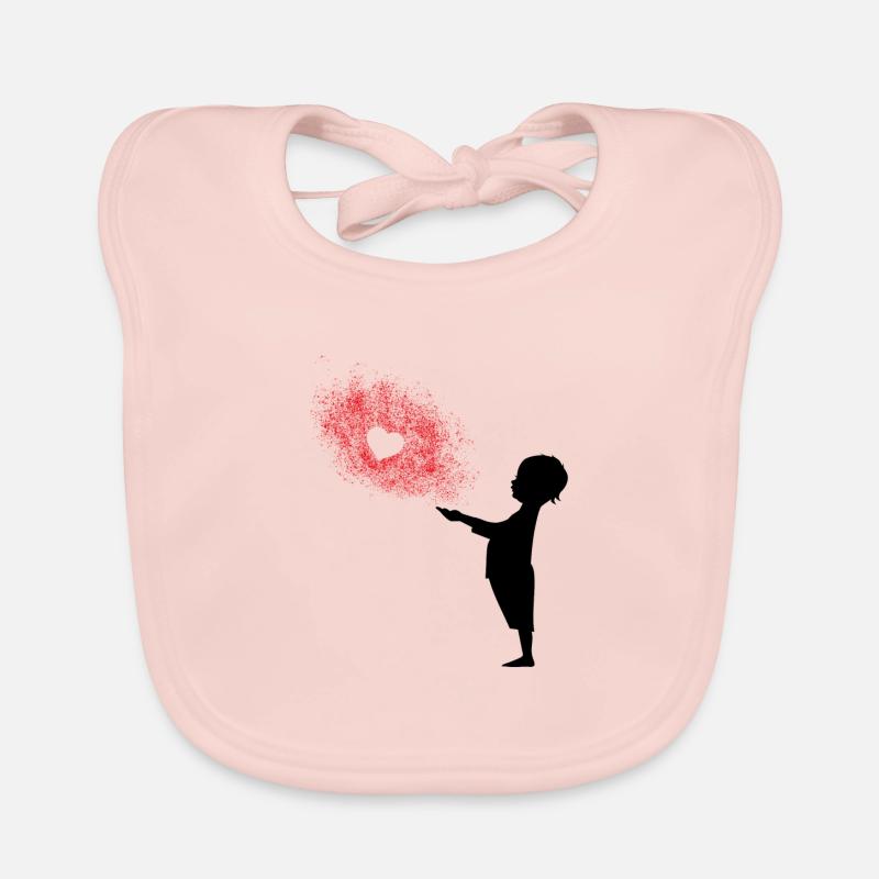 Répandre l'amour Bavoir bio Bébé