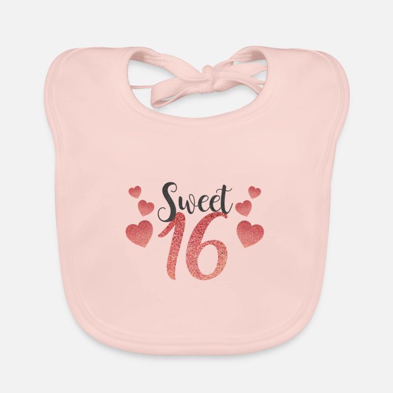 Doux seize ans et le monde parle de vous! Bavoir bio Bébé