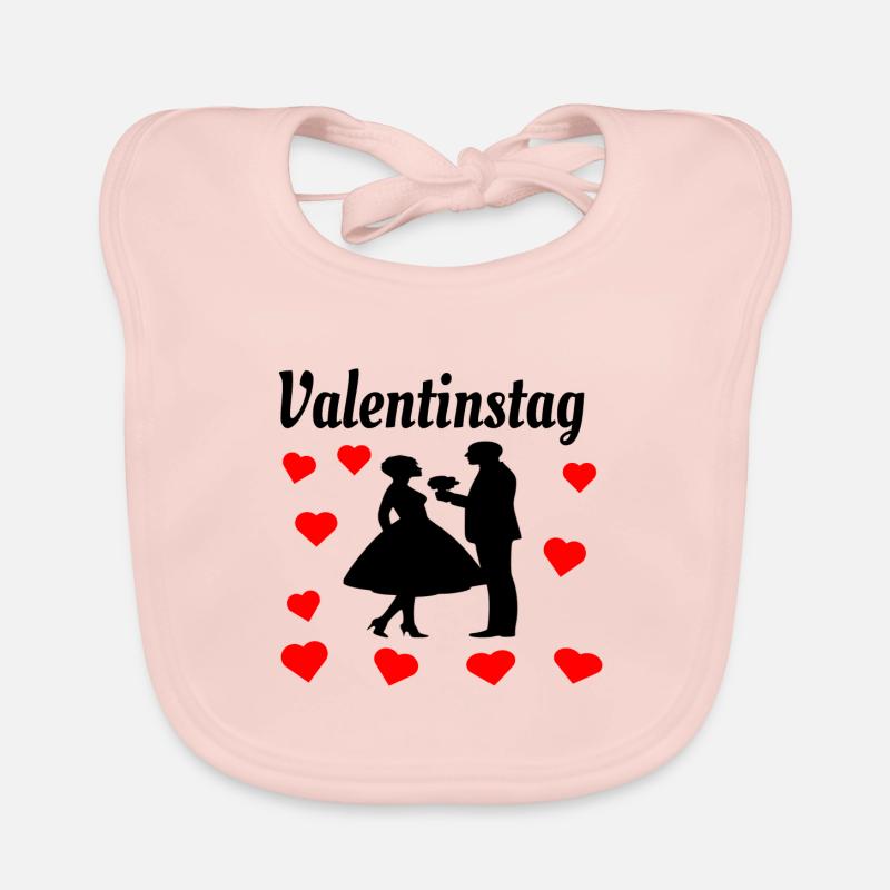 Idée cadeau Saint Valentin Bavoir bio Bébé
