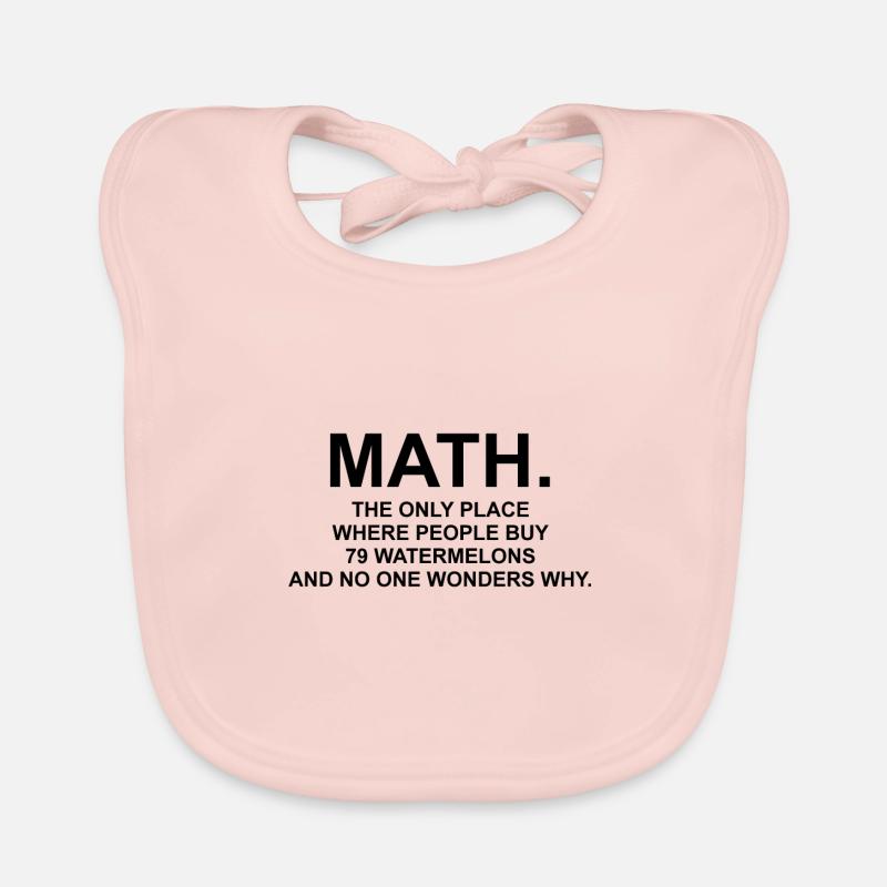 matematica Bavaglino ecologico per neonato