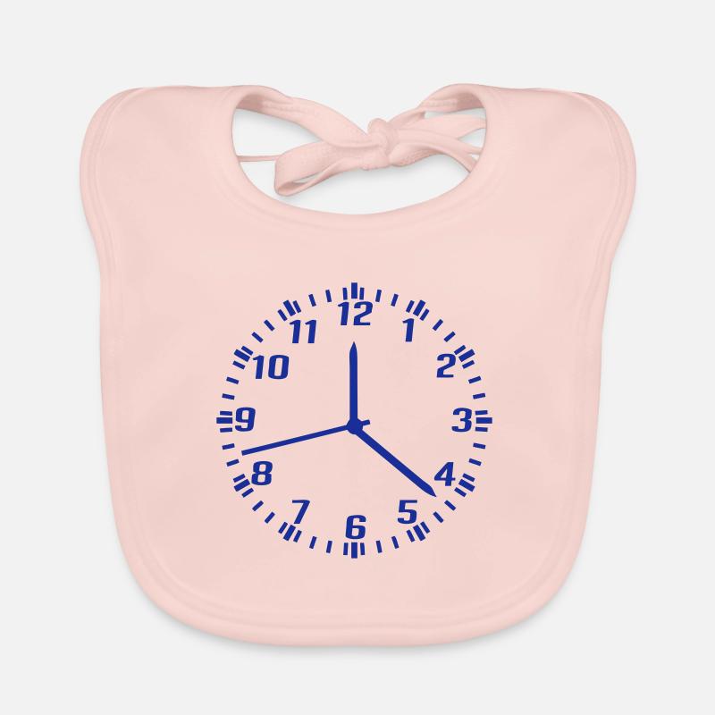 clock pendulum 0 Organic Baby Bibs