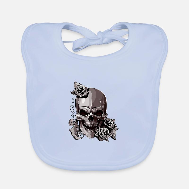 Skull Baby Bio-Lätzchen