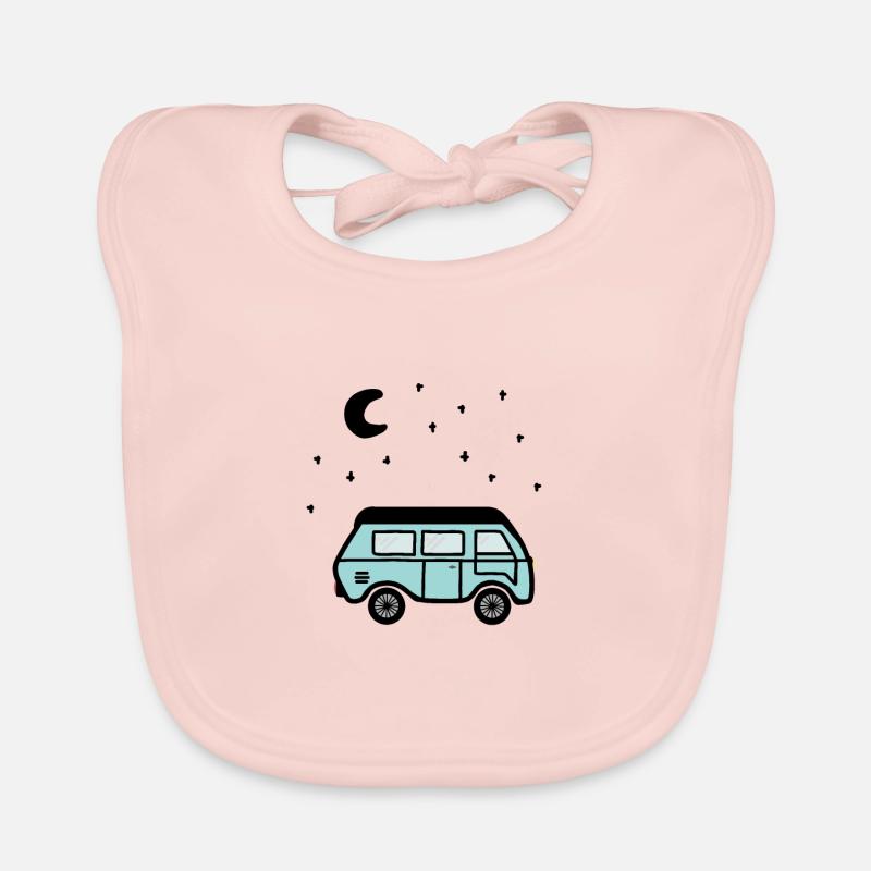 Van la nuit - Bavoir bio Bébé - rose