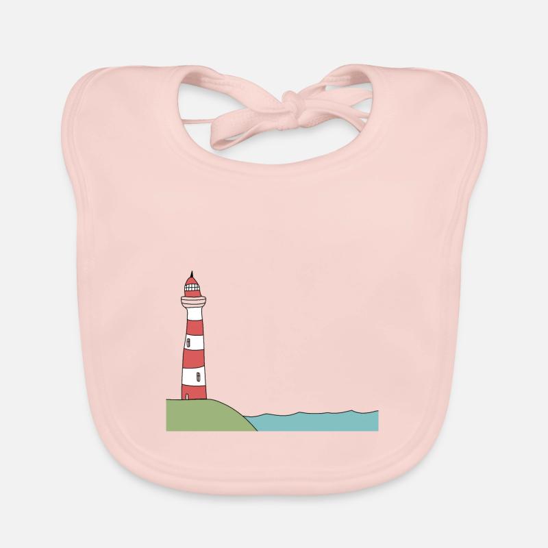 Lighthouse Sea Organic Baby Bibs