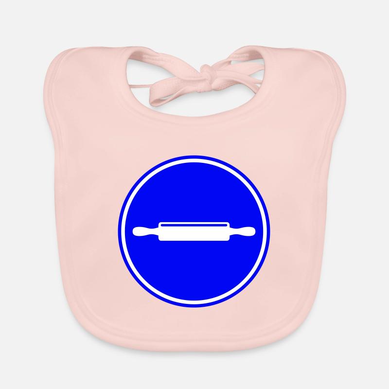 Kitchen roll rolling pin Organic Baby Bibs