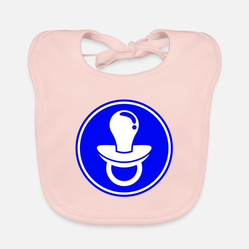 Pacifier Icon Icon Organic Baby Bibs