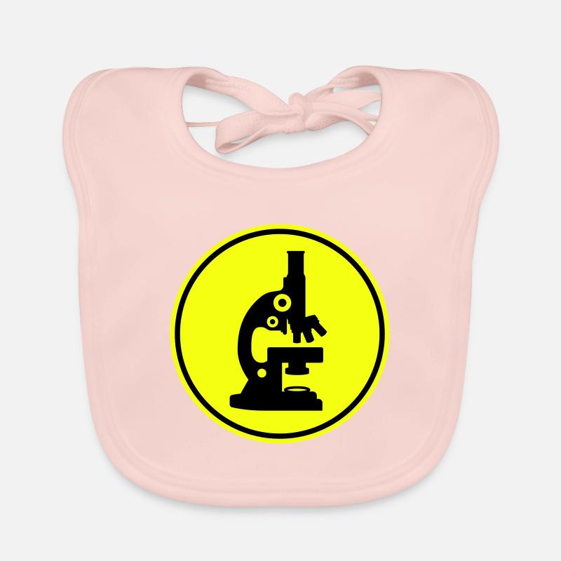 Microscope Icon Icon Organic Baby Bibs