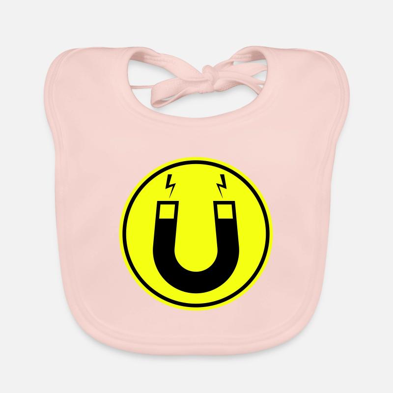 Horseshoe magnet Organic Baby Bibs