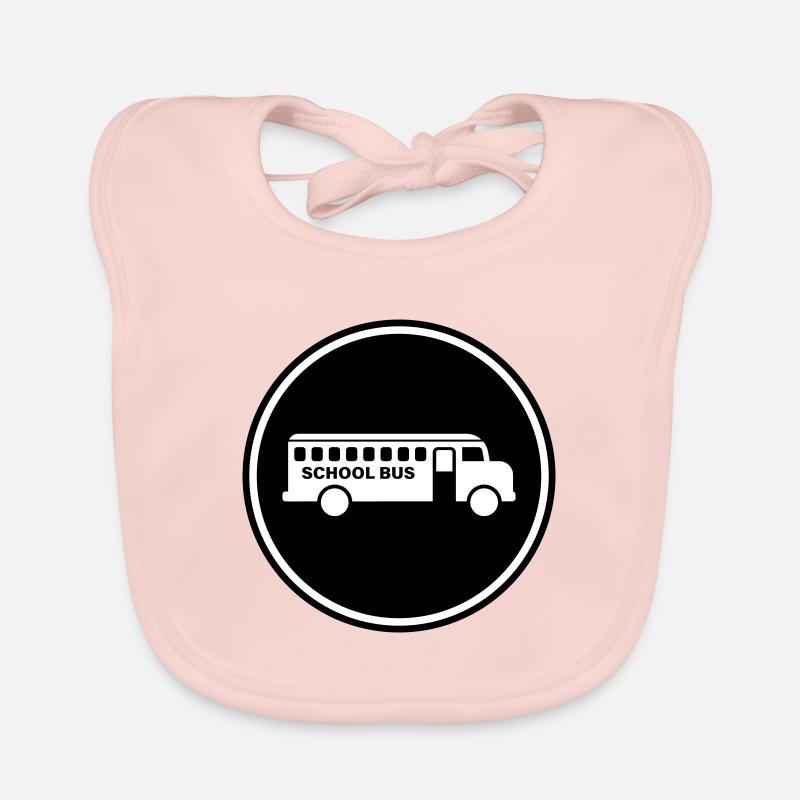 School bus school Organic Baby Bibs