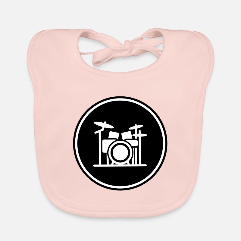 Drums Musician Band Organic Baby Bibs
