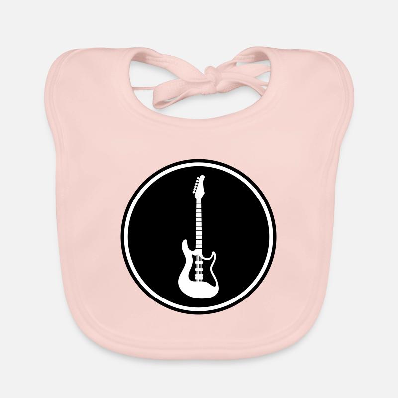 Symbole de guitare Bavoir bio Bébé