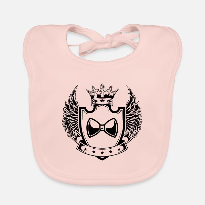 Bow Tie Gentleman Wappen Baby Bio-Lätzchen