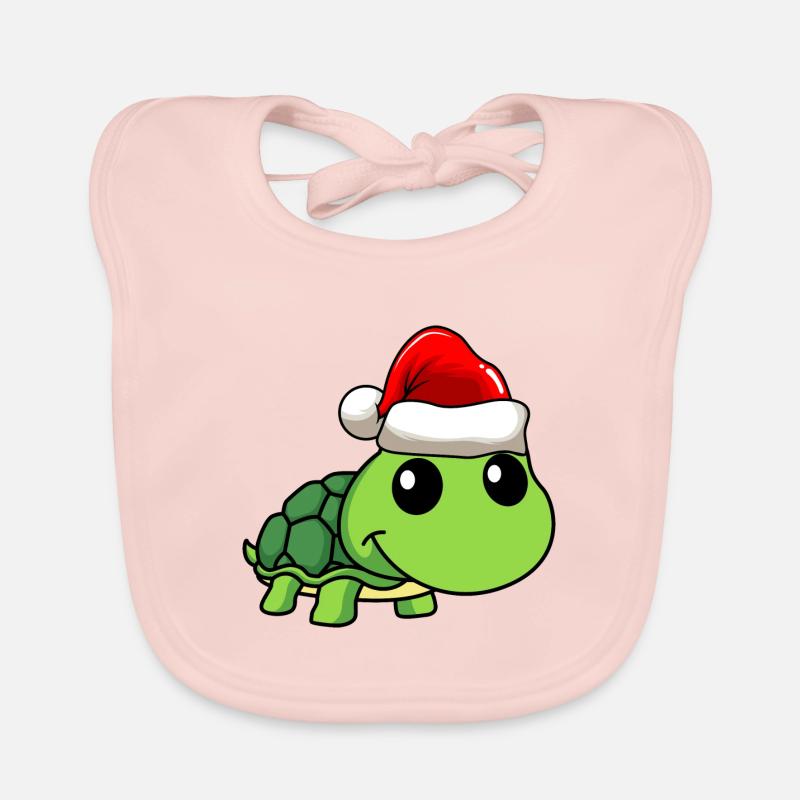 Turtle Comic Christmas Bavoir bio Bébé