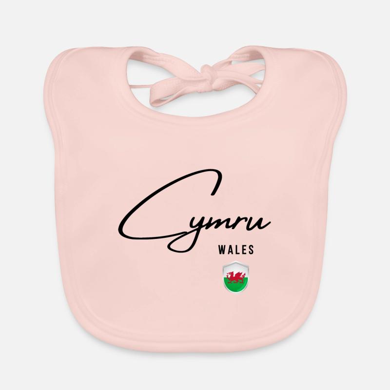 Drapeau du Pays de Galles, fierté galloise Bavoir bio Bébé