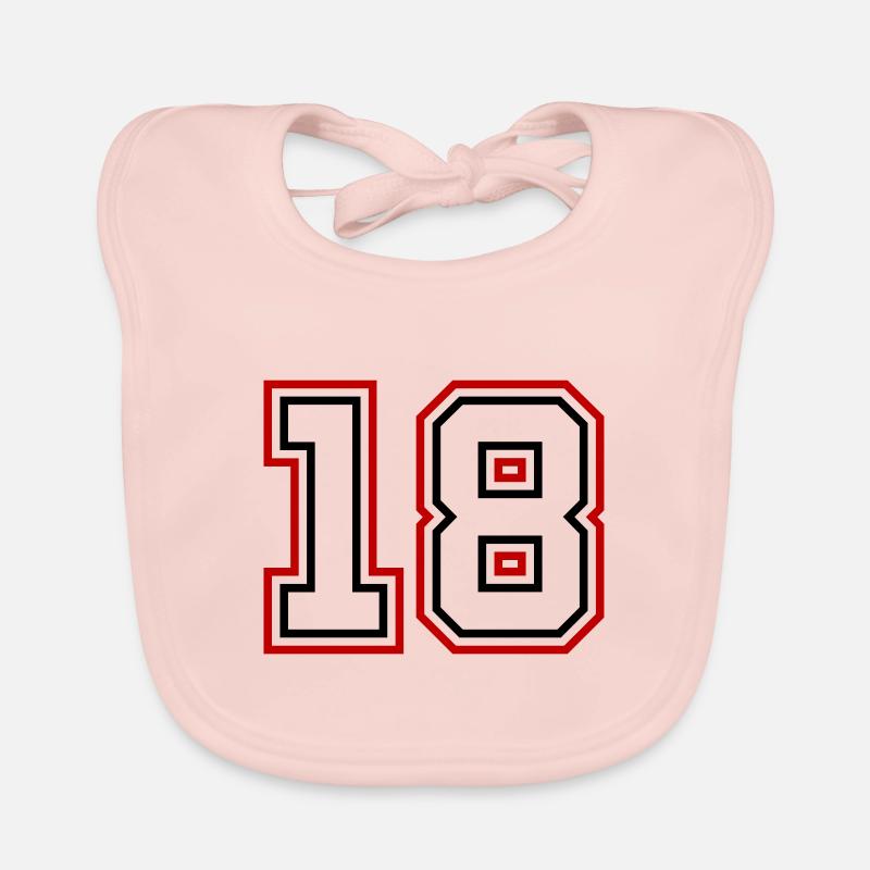 18 Numéro de numéro Bavoir bio Bébé