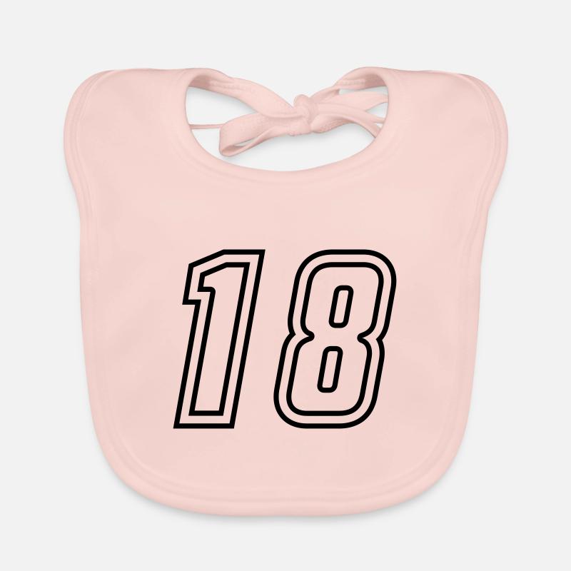 18 Numéro de numéro Bavoir bio Bébé