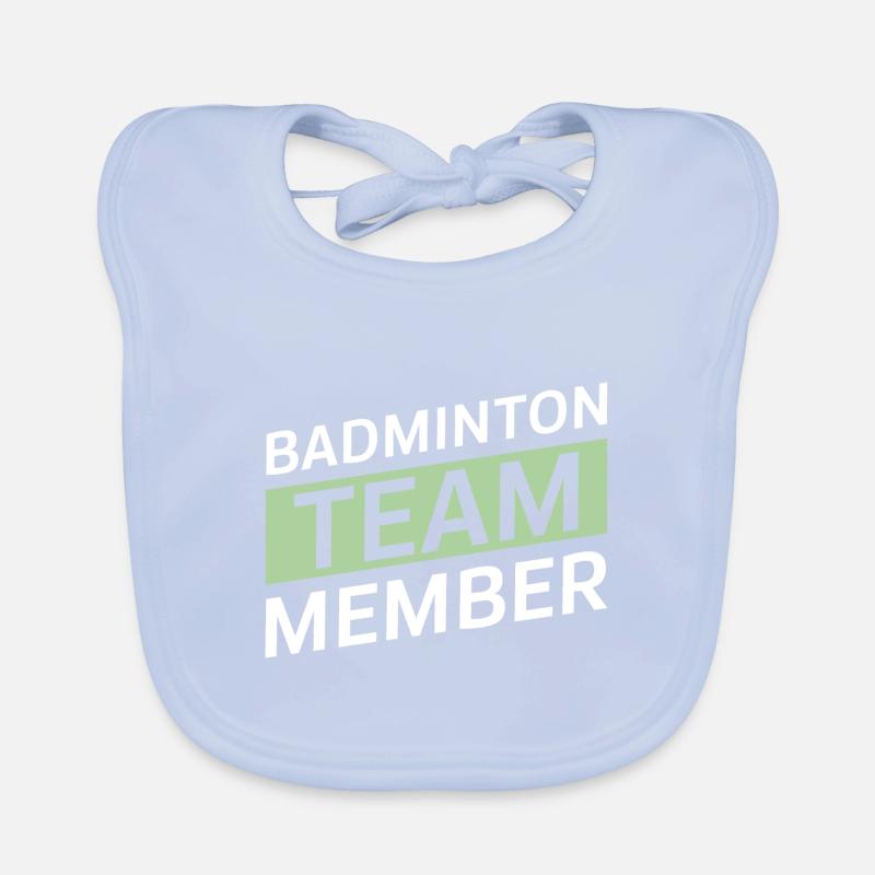 Équipe de badminton Bavoir bio Bébé
