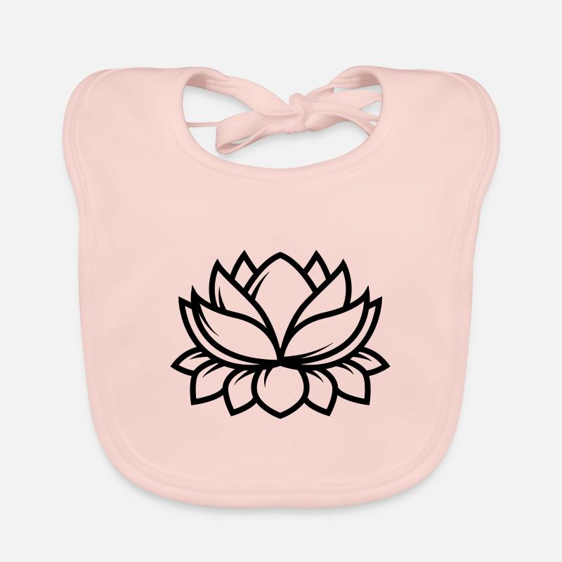 Rose du lac Bavoir bio Bébé
