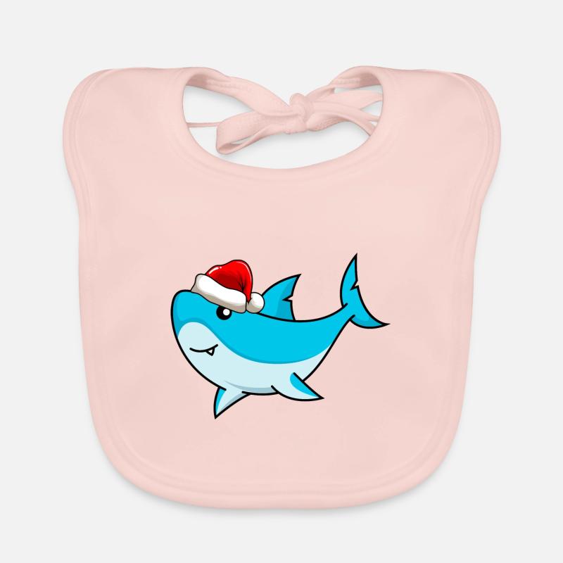 Shark Comic Noël Bavoir bio Bébé