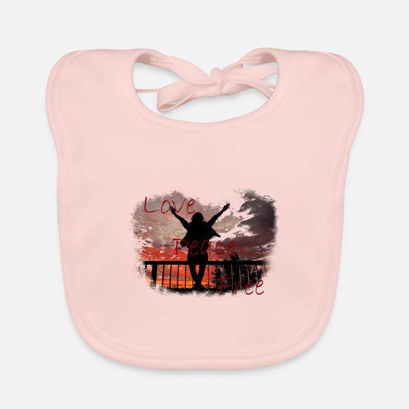 Spruch Design Liebe Baby Bio-Lätzchen
