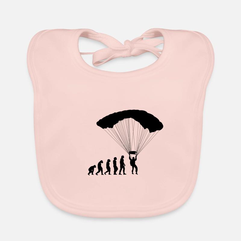 Parachute skydiving development Organic Baby Bibs
