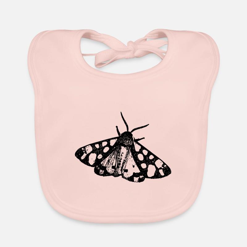 Moth Butterfly Insect Organic Baby Bibs